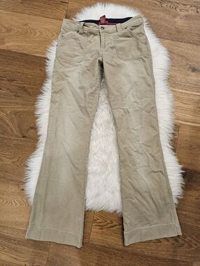 Vintage Low Rise Casual Beige Wide-Leg Pants